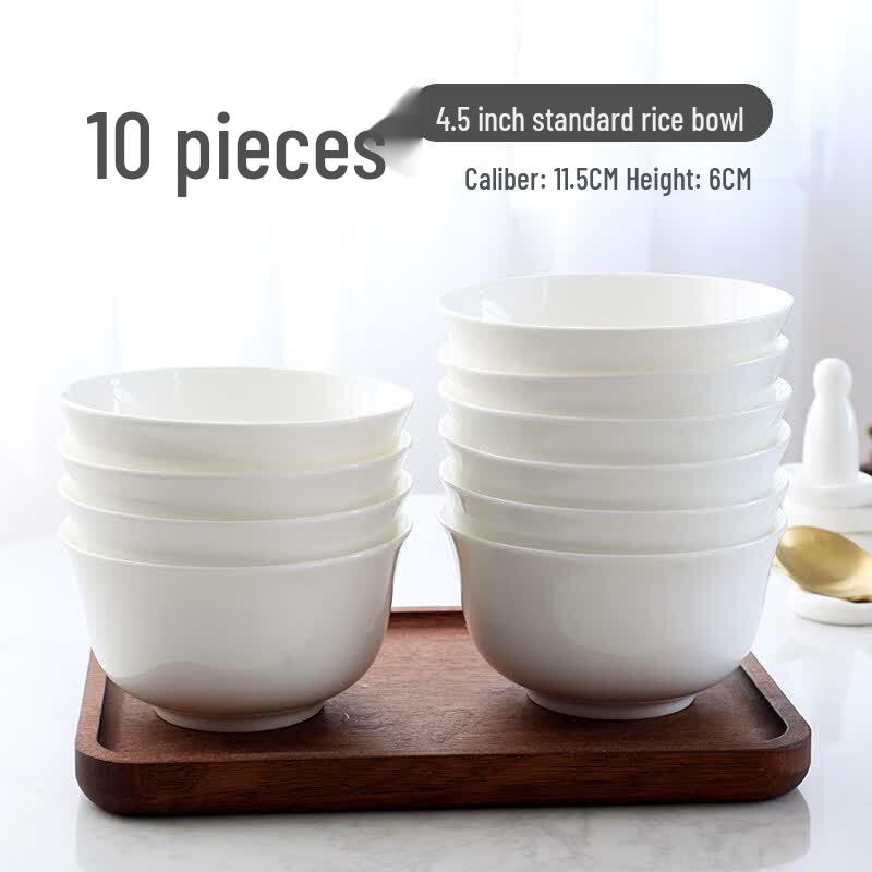 Pure White Versatile Ceramic Dining Bowl