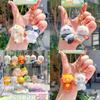 Raccoon Jinnew Puppy Resin Animal Key Holders Pendant With Closure Magnetic