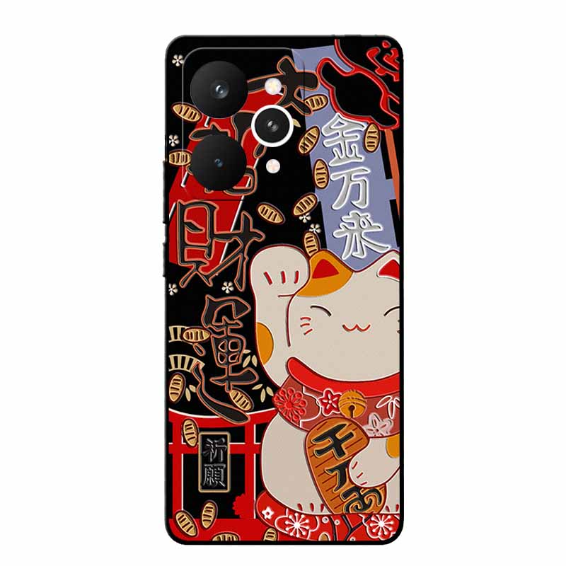 For Realme 15 Pro Cases 3D Relief Flower Emboss Black Silicone For Realme15 Pro 5G Back Cover Cartoon Funda Realme 15 Pro Bumper