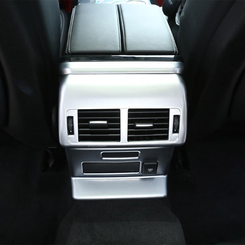ABS Carbon Fiber For Land Range Rover VELAR 2017-2026 Inner Rear Row Air Conditioning Vent Frame Cover Trim Car Accessories