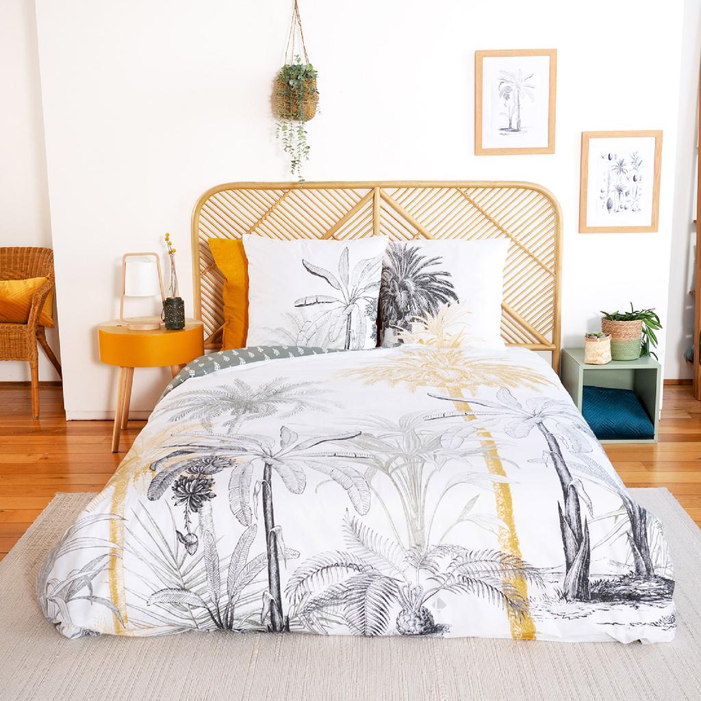LL Home Set Biancheria Da Letto Queen Size Trapuntato – 3 Pezzi: Copriletto 228x228 Cm E 2 Federe, In Poliestere, Colori Arancione, Turchese E Bianco, Motivo Strutturato - 5