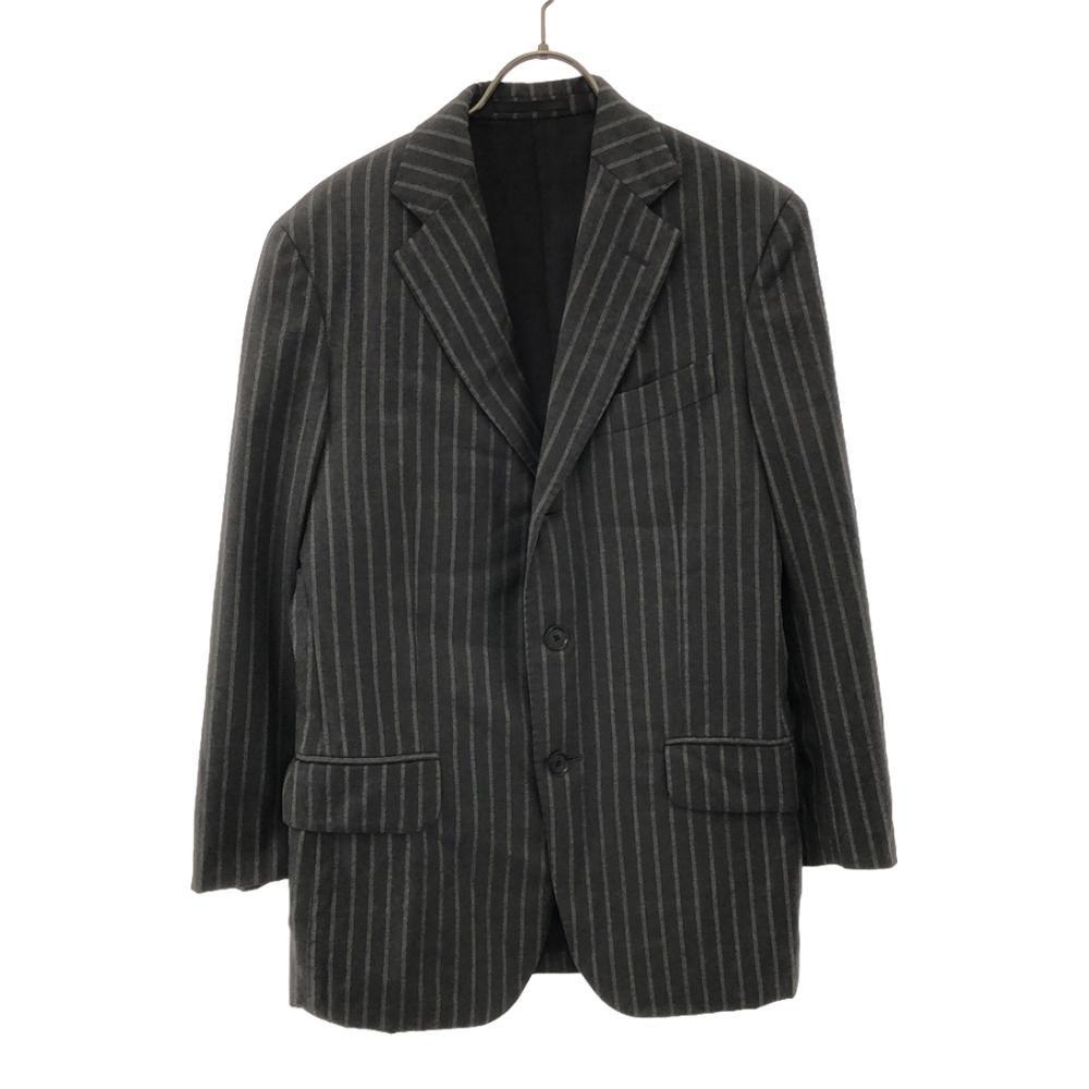 BOGLIOLI Vyrobeno v Itálii 100% vlněný pruhovaný oblek Set 46 Šedý Dvojitá úprava Pánský Použitý