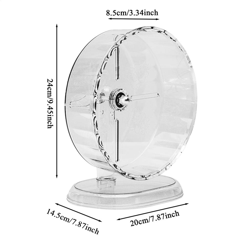 Hamster Silent Wheel Quiet Spinner Small Animals Exercise Wheels Super Quiet Hedgehog Acrylic Silent Spin With Height Adjustable