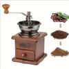 1PCS Vintage Handmatige Koffiemolen Burr Handzwengel Koffiemolens Houten Vintage Stijl Hand Koffiemolen Klassieke Koffie