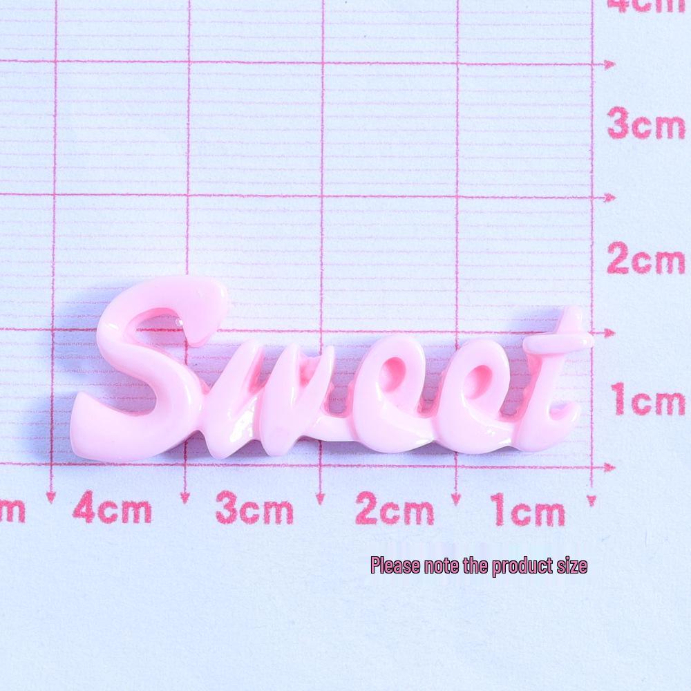 Sweet Word Handmade Glossy DIY Cream Glue Resin Accessories for Phone Cases and Hair Clips