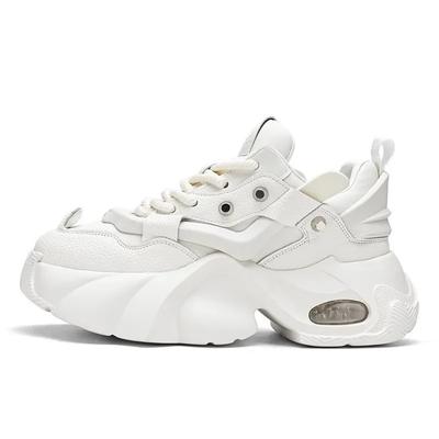 White Chunky Shoes for Men Sneakers Thick-soled Men Casual Shoes Men Trendy Sneaker Height-increasing Men's Shoes Tenis Hombres