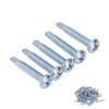 50 Pcs Round Head Self Drilling Screw 4.2x25mm Galvanized Steel Drill Screws for Furniture Repair