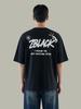 ZBLACK Spray Print Oversized Short Sleeve Black