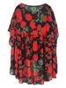 Xitao Loose Fashion Women Chiffon Print Shirt Top GJ0024
