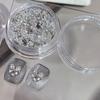 1Box Love Butterfly Zircon Diamond Super Flash Material Package Set Flat Bottom Inverted Edge Nail Accessories Small Accessories
