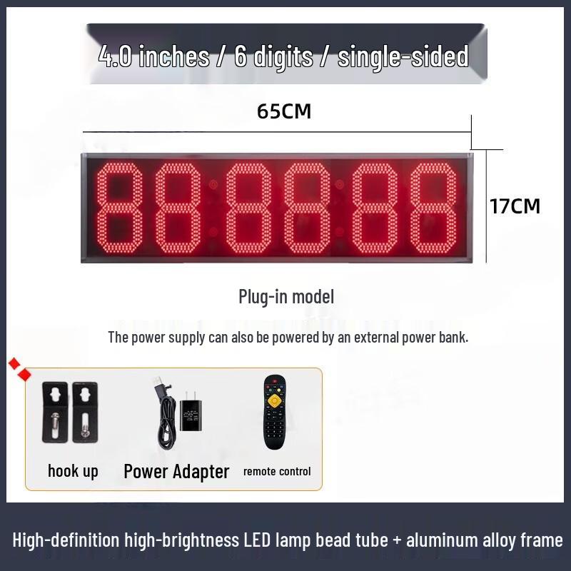 Yuanzu 4-inch LED Digital Countdown Timer