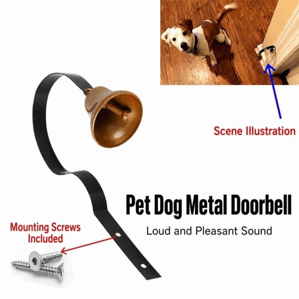 Brass Hanging Door Bell Clear Tone Loud Sound Metal Door Bell Curved Metal Support Hanging Design Entry Alert Bell