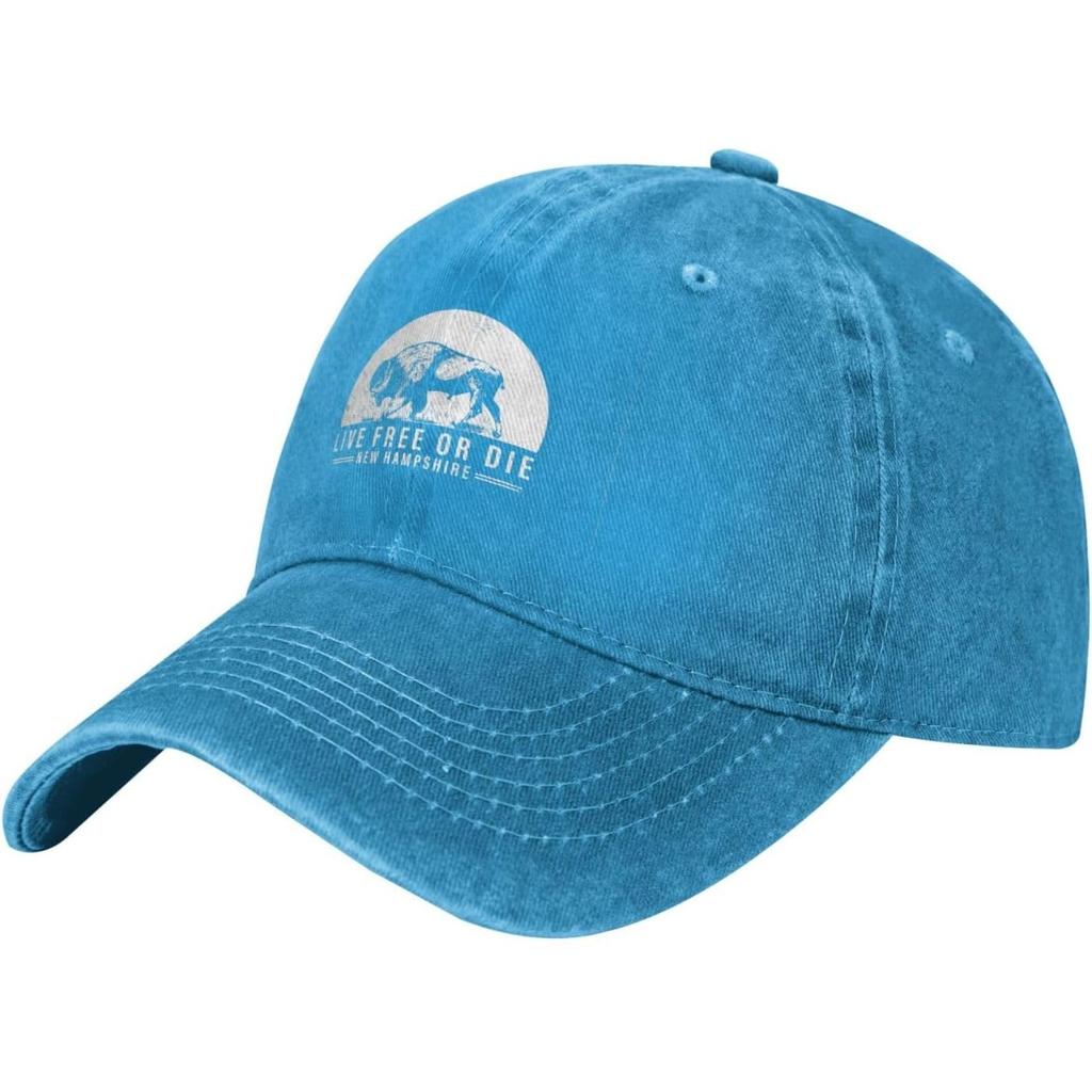 Live Free or Die Buffalo Baseball Cap Washed Cotton Adjustable Low Profile Dad Hat