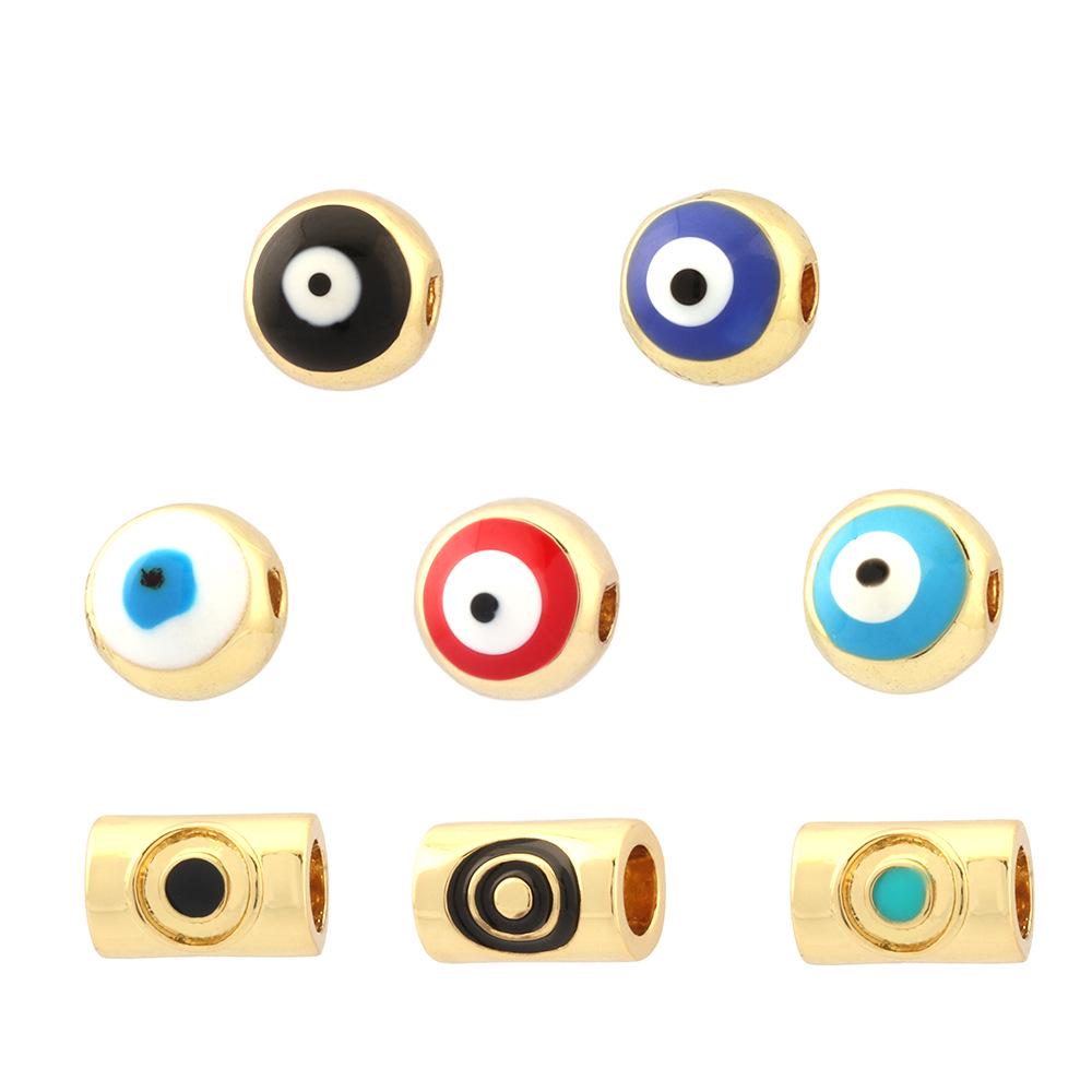 Colorful Enamel Devil's Eye Pendant Beads for Bracelets and Necklaces