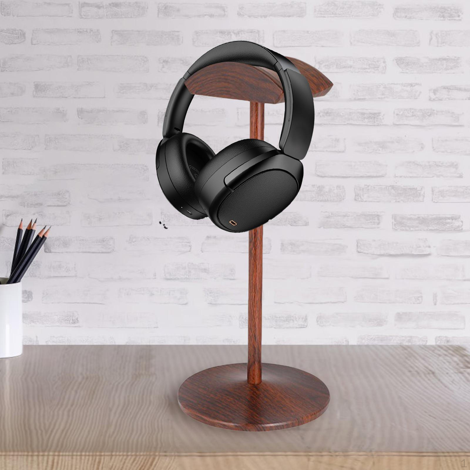 

Desk Headphone Stand Rack Anti Slip Support Stable Gift for Gamer Holder Most Deep Brown