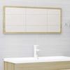 2 Piece Bathroom Furniture Set Sonoma Oak Wood Based Material
