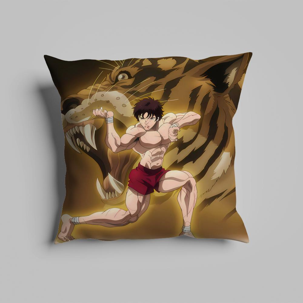 Pillow Case luxurious home office, sofa decorative Multi sized car seat cushions, pillowcases B-Baki the G-Grappler