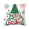 Christmas Gifts Christmas 45X45 Cm Cotton Linen Cushion Cover Waist Pillow Case Living Room Chair Sofa Home Decoration
