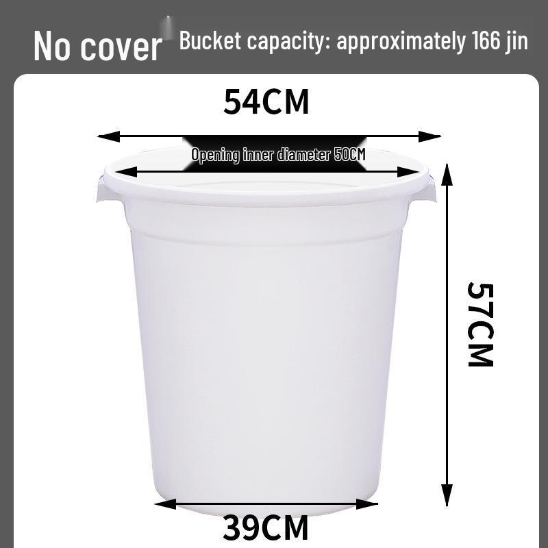 Durable Round Plastic Bucket with Lid for Household Water Storage, Large & Extra-Large Capacity