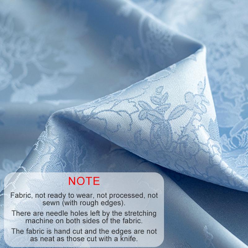 1M/Rolka Poliester DIY Brokatowa Tkanina Rzemiosło Chińska Tkanina Cheongsam Imitacja Jedwabiu Tkanina Kwiatowy Żakard Satyna Tapicerska