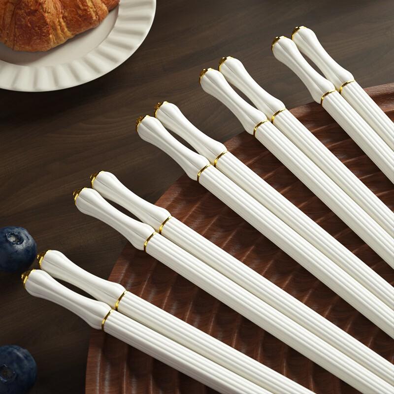 Ruhan Non-slip Family Alloy Chopsticks