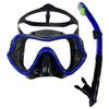 Underwater Snorkeling Half Face Face Children Swimming Mask Set Scuba Diving Respirator Masks Anti Fog Safe Breathing for Adult QY306+288