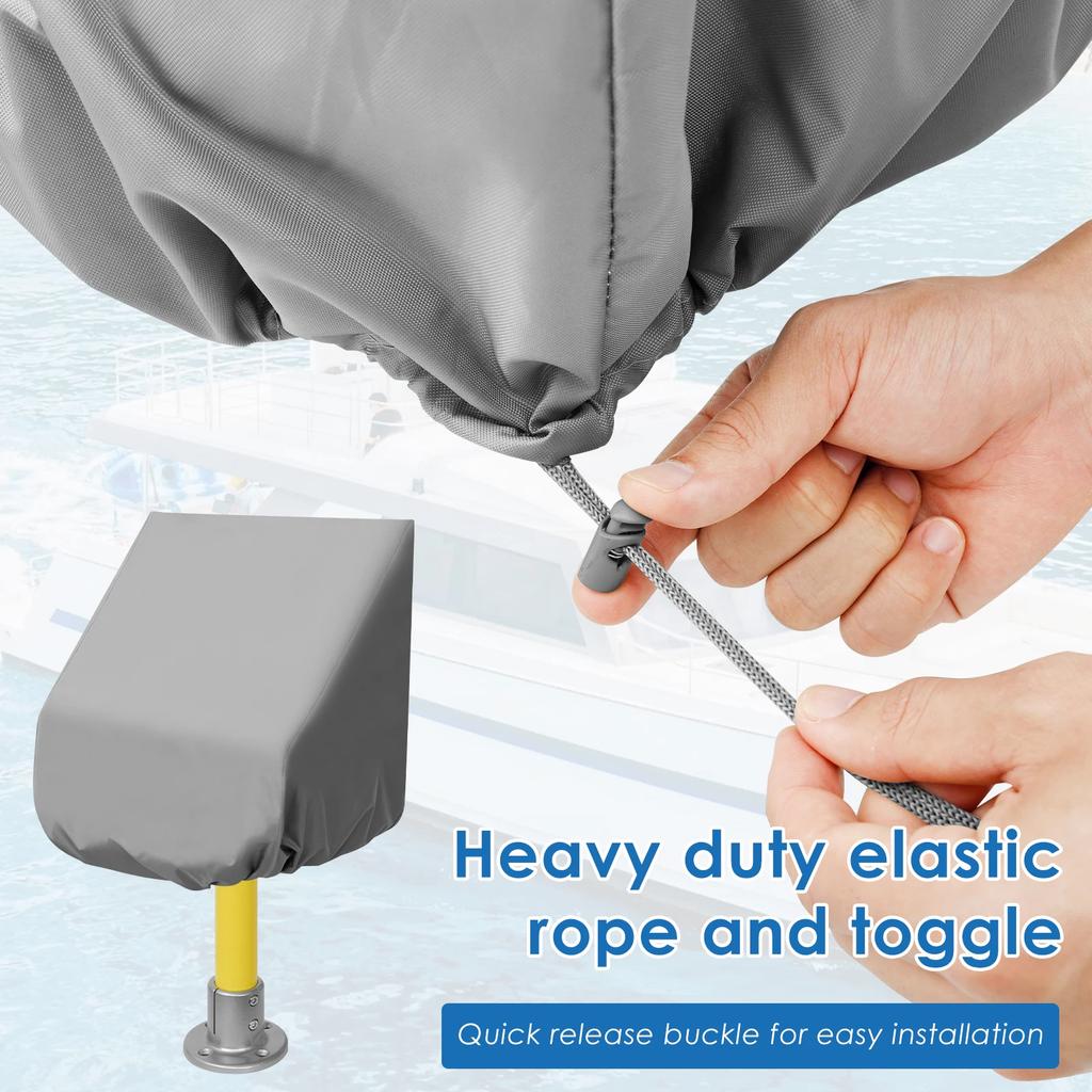 Universal Boat Seat Cover Waterproof Outdoor Foldable Oxford Fabric Yacht Chair Sleeve Protective Cover Commonly Windproof