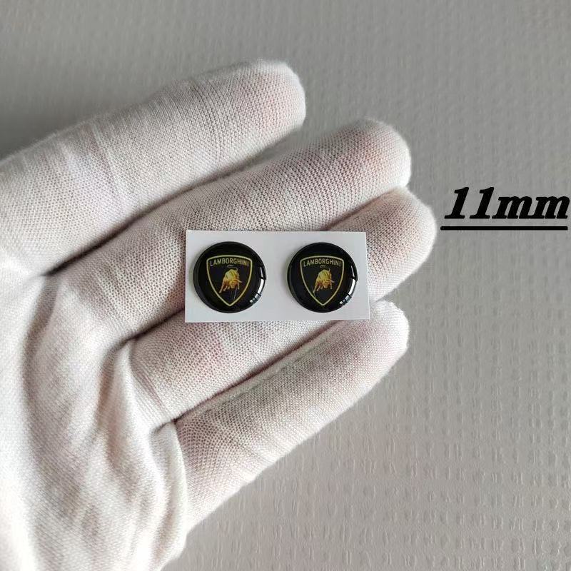 2/10pcs 11/14/20mm Car Keys Logo Sticker Interior Decoration Decal Accessories For Lamborghini Urus Huracan Aventador Premium PP49