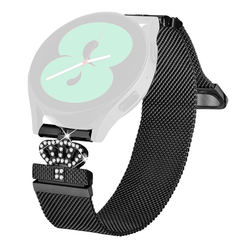 Für Huami Amazfit Pop Pro Milanaise Armband Magnetischer Kronenverschluss Edelstahlarmband