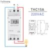 Weekly Programmable Din Rail Digital TIME SWITCH Relay Timer 28 On/off THC15A THC30A 220V 110V 24V 12V for Control Street Lamp