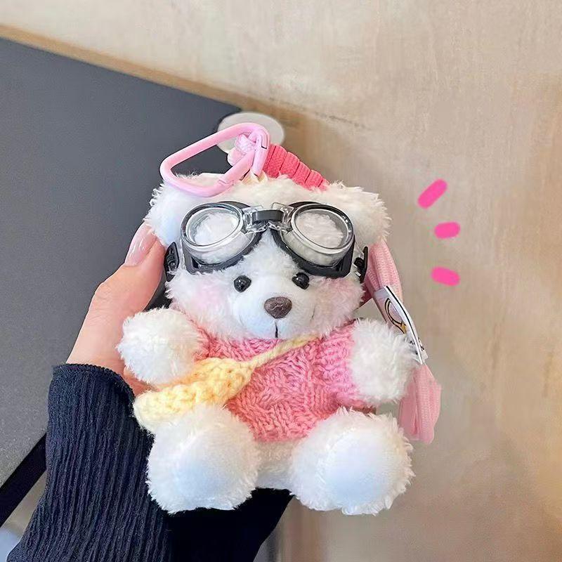 Cartoon Brown Bear Doll Plush Bear Pendant Bag Accessories Cute Plush Hangings Hangings Ornament Bag Pendant