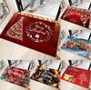 Christmas Foyer Anti-slip Mats Coffee Table Mats Bathroom and Bedroom Anti-slip Rugs and Carpets and Family Party Decorations