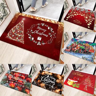 Weihnachts-Foyer-Anti-Rutsch-Matten Kaffeetisch-Matten Badezimmer- und Schlafzimmer-Anti-Rutsch-Teppiche und -Läufer und Familienparty-Dekorationen