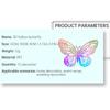 60pcs/Pack 3D Colorful Silver Butterflies DIY Wedding Festival Party Balloon Decoration Wall Hollow Butterfly Sticker