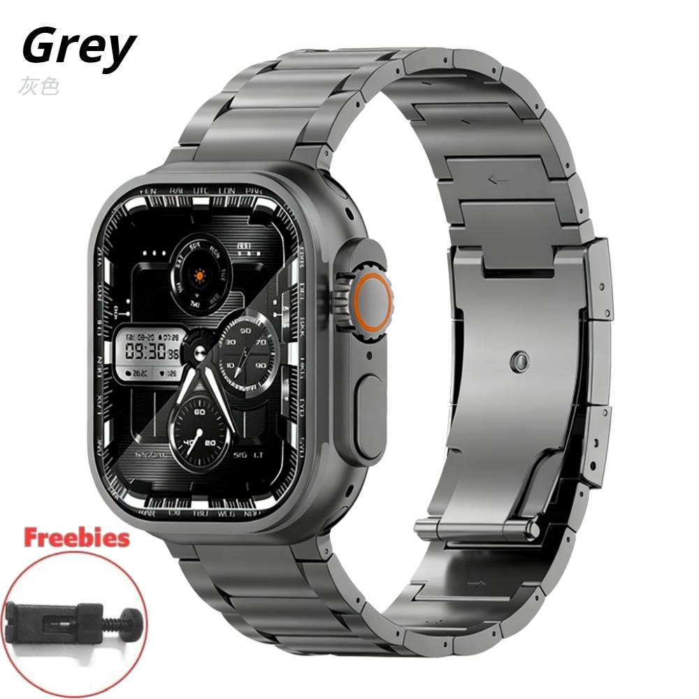 Titanium Metal Strap for Apple Watch Band Ultra 3 49mm 46mm 45mm 44mm 42mm Luxury Men Bracelet Iwatch Series 11 10 9 8 7 6 SE 5 4 41mm 40mm 38mm