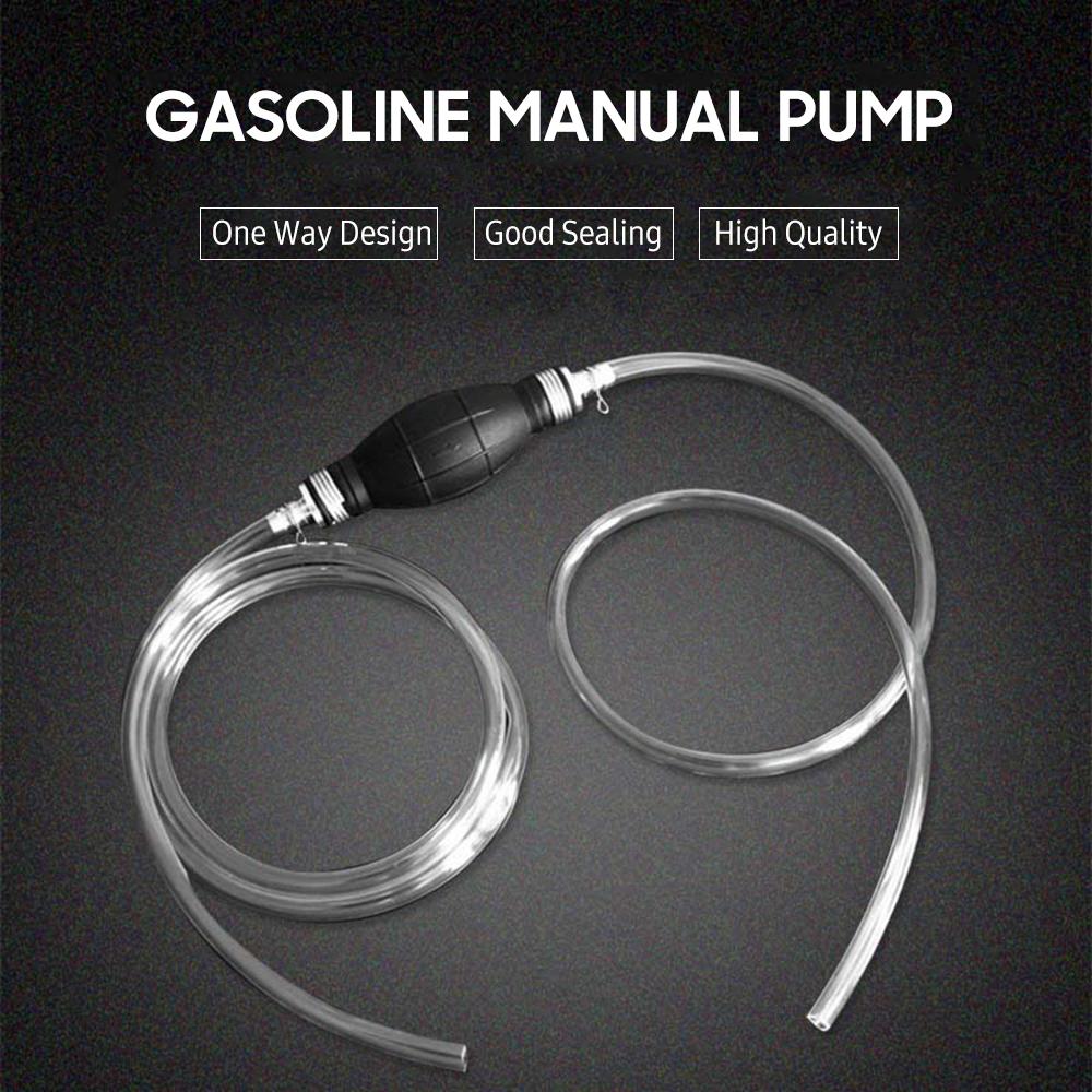 Gasoline Manual Pump One Way Gasoline Fuel Transfer Pump Petrol Oil Liquid Siphon Hand Pump for Car Gas Tank Fish Tank