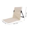 Portable Beach Floor Chair Adjustable Back Support Beach Floor Chair Lightweight Aluminum Tube Comfortable Folding for Outdoor