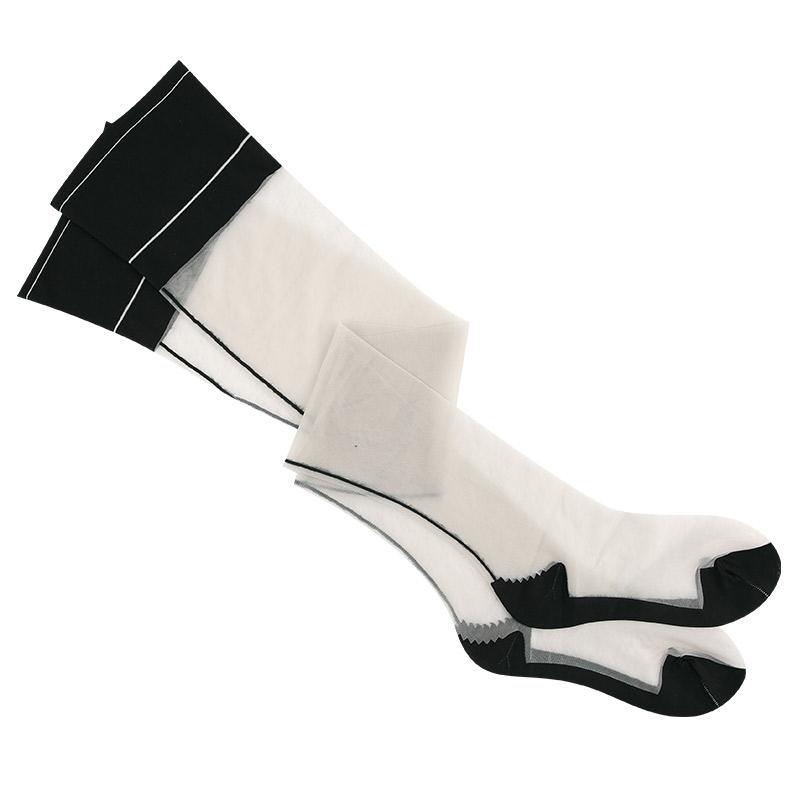 Cuban Heel Backseam Long Over Knee Socks Women Sexy Thin Sheer Seamed Thigh High Stockings for Ladies Nylon Thigh High Stockings 2026