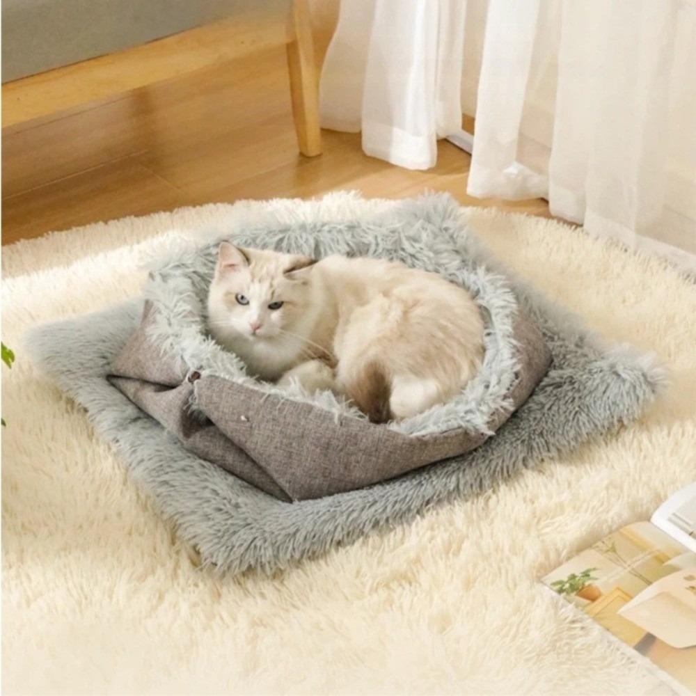 Warm Plush Cat Bed Dual-use Cat Mat Soft Dog Bed  Cat