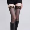 1Pair Summer Thin Female Sexy Leopard Print Stockings Breathable Comfortable Fashionable Spicy Girl Splicing Knee High Long Sock