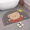 Bathroom diatom mud floor mat absorbent cushion toilet toilet floor mat non-slip toilet quick drying small carpet household