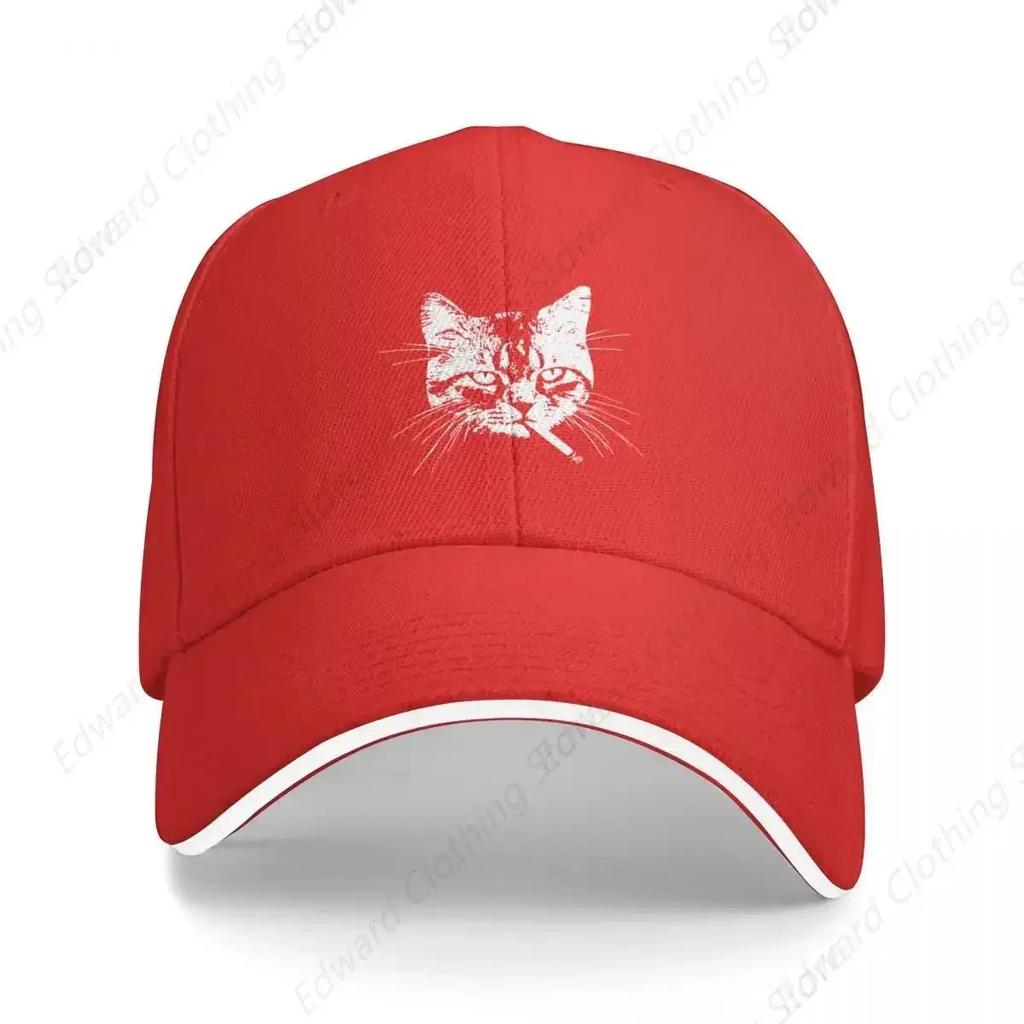 Tabby Cat Smoking Baseball Cap Golf Hat Hat Man Luxury Women's Beach Visor Men's