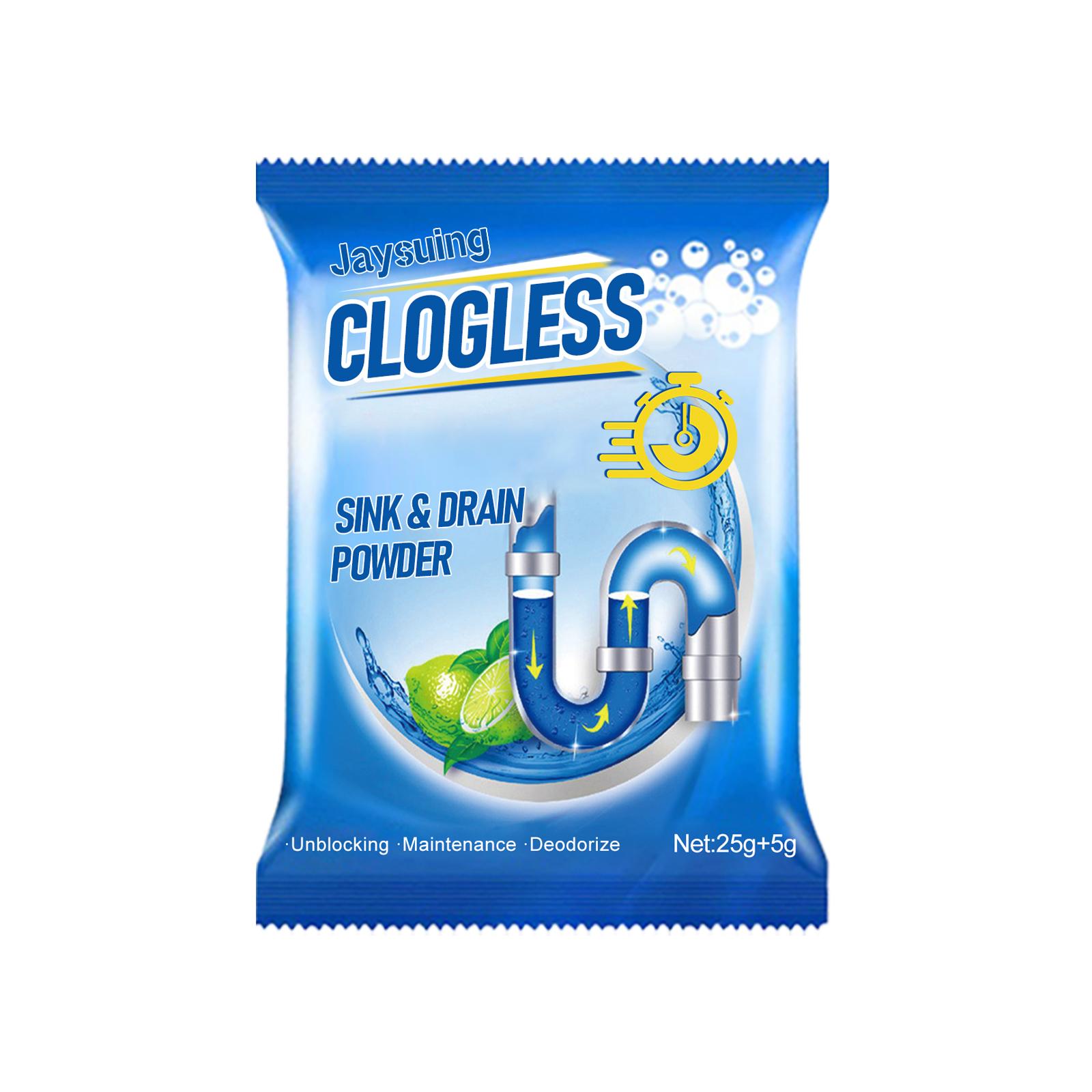 

Strong Drain Cleaners Pipe Dredging Agent Kitchen Water Piping Sewer Toilet Clean Tool Sink Cleaning Dredge Clog Remover Powder 1PCS