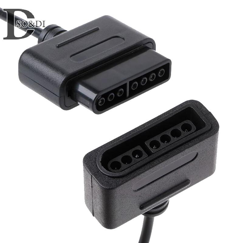 1.8m Game Controller Extension Cable Data Cord For SNES Controller Extension Cable For SFC Controller Cords Gaming Cables