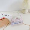 Kids Fashion Bag Cute Bowknot Side Crossbody Bags For Girls Pearl Tote Hand Bag Baby Messenger Bags Toddler Purse
