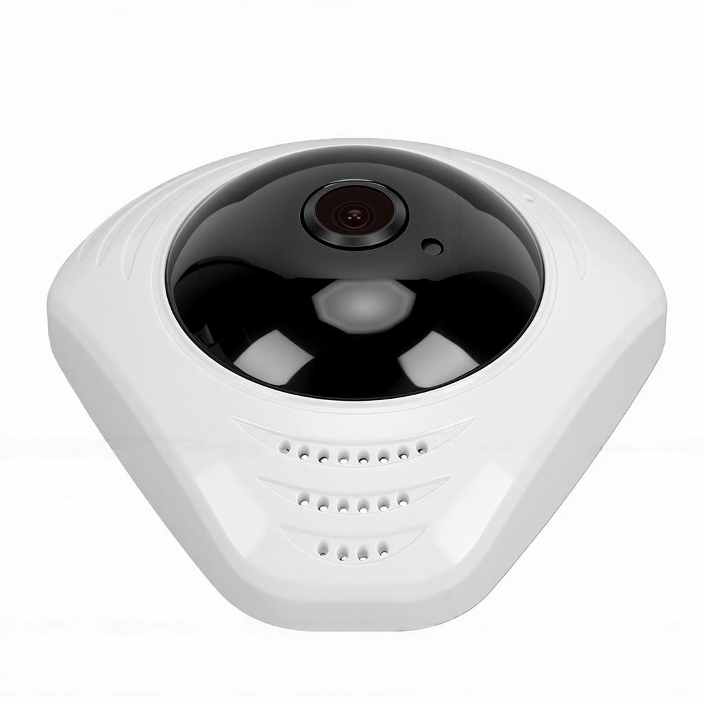 Wireless WiFi Security Camera 360 degrees Panorama 1080p HD Indoor Security Camera with AI Motion Tracking 24 7