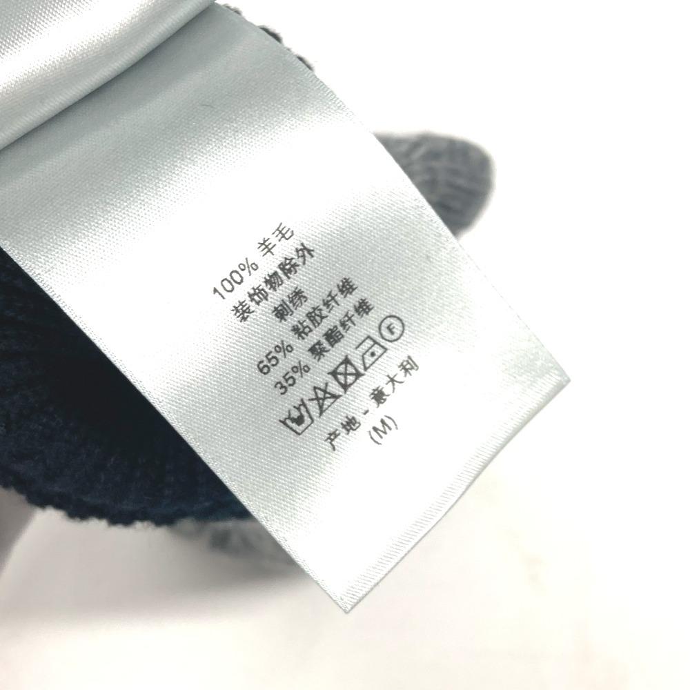 Dior 213MG01AT481 Bicolor CD Logo Gloves Accessories Gloves Wool gray/Black