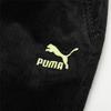 Puma Spodnie Casualowe z Haftowanym Logo, Tkanina, Damskie, Czarne 534754-01