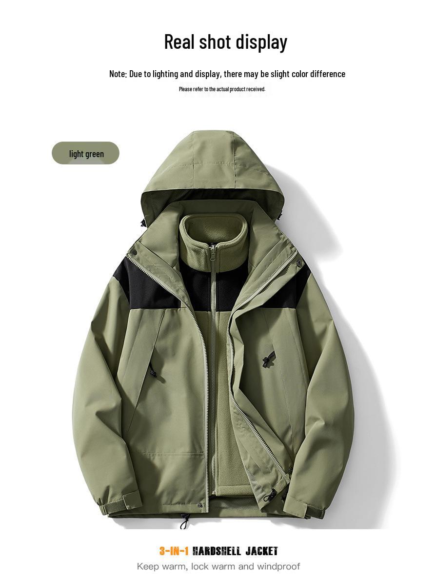 

Самый продаваемый отстегивающийся ветрозащитный пуховик 3-в-1 от The North Face: Унисекс Водонепроницаемая и Ветрозащитная Лыжная Куртка L