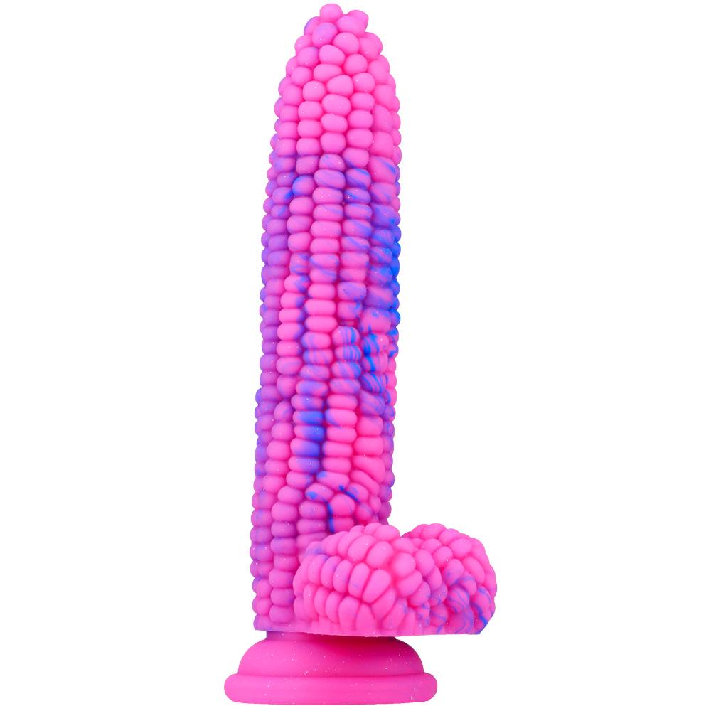 Dildo & Plug Anale con Texture Realistica di Mais in Silicone